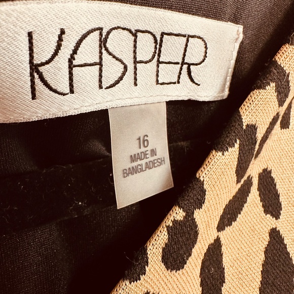 Kasper Leopard Dress Size 16 - Picture 3 of 8